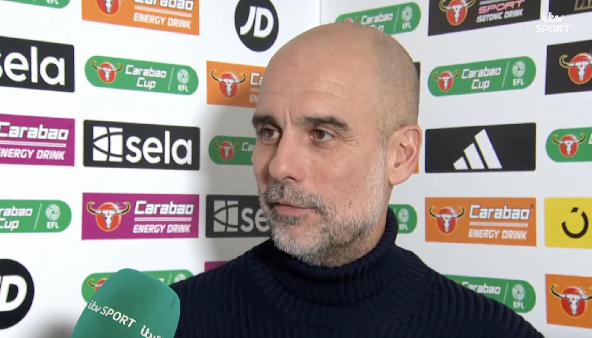 BOB半岛官网-对英联杯有特殊感情吗？瓜帅：还可以，奖杯两年后就被遗忘了